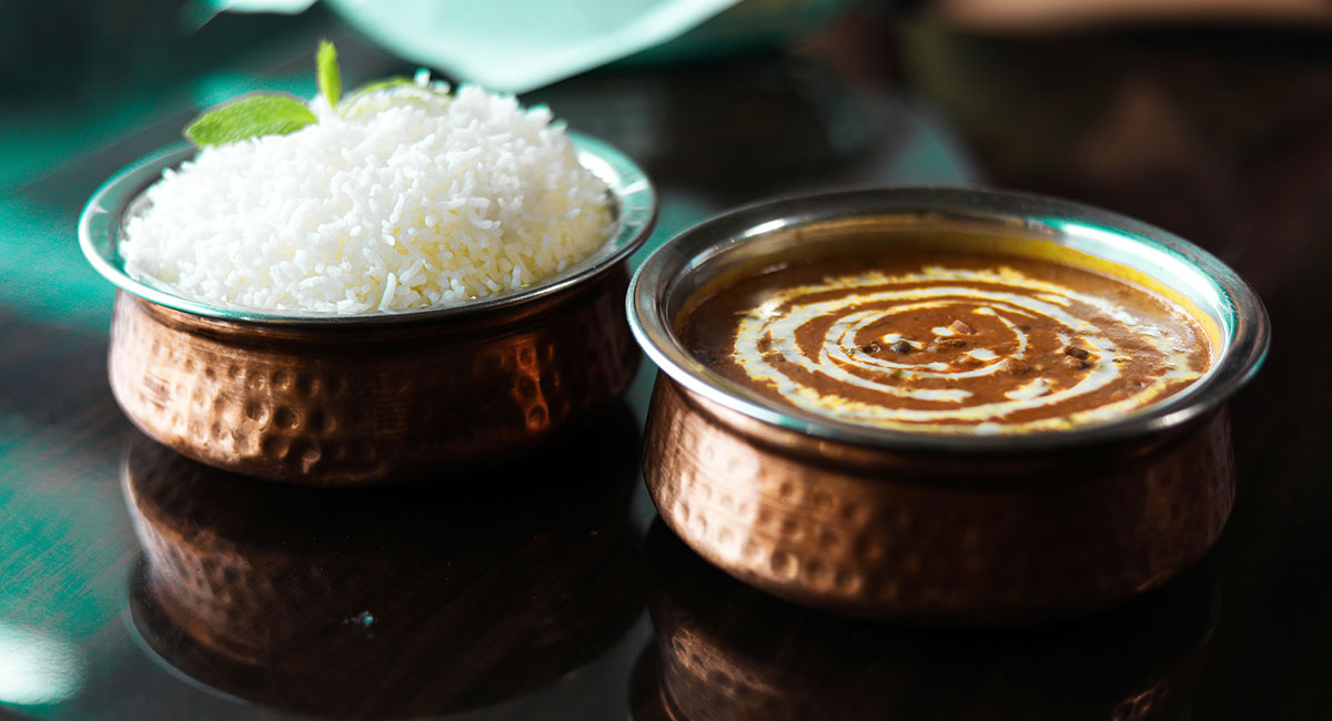 Banana Leaf Culver City - Dal Makhani and White Rice